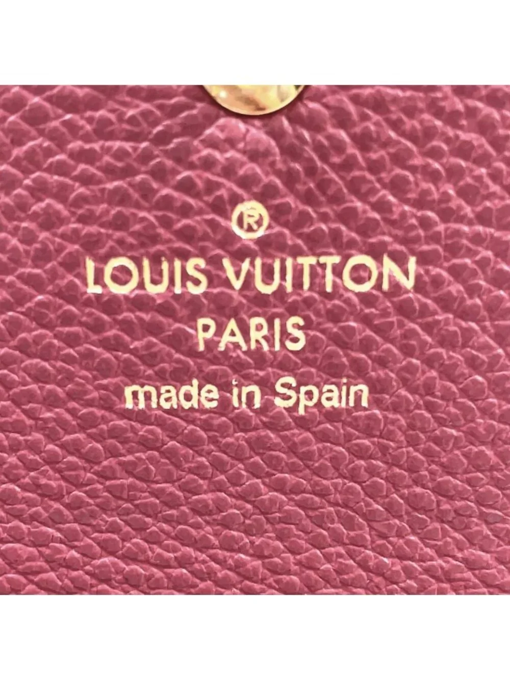 Louis Vuitton Portefeuille Sarah Monogram Empreinte Leather Pink Wallet Gold